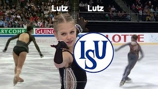 Alexandra Trusova Kaunas 2018  Lutz Angles  АлександраТрусова [upl. by Fifine895]