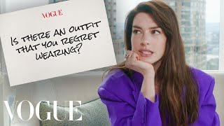 Anne Hathaway Answers 7 Questions  Vogue [upl. by Fromma]