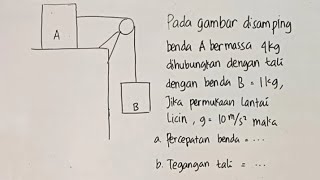 Cara cepat dan mudah mencari percepatan dan tegangan tali sistem katrol fisika SMA kelas XI [upl. by Eanel]