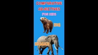 Comparative Adjectives For Kids  Talking Flashcards [upl. by Bakemeier]