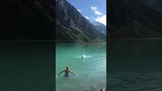 What is it like to swim in Lake Louise [upl. by Zullo]