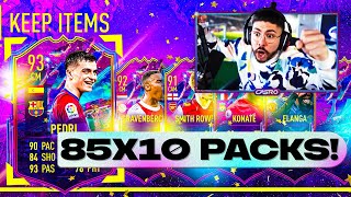 THE 85 x 10 FUTURE STARS SWAP PACKS FIFA 22 [upl. by Ahtibat]