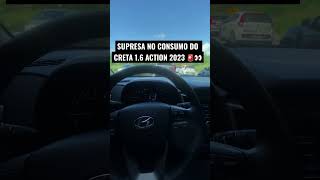 CONSUMO DO CRETA 16 ACTION  absurdo 🚨🙀 creta hyundaicreta creta2023 [upl. by Auvil129]