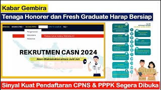 Segera DIBUKA Pendaftaran CPNS dan Pendaftaran PPPK 2024  Cek Alur Pendaftaran CASN 2024 [upl. by Catrina]