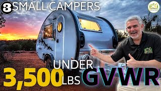 3 Compact Travel Trailers with Bathrooms [upl. by Renick410]