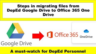 Migrating Google Drive Files to OneDrive office 365  Transfer files from google drive to OneDrive [upl. by Marice]