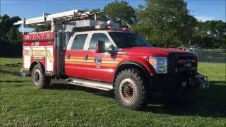 WALK AROUND OF THE BRAND NEW FDNY E329 ATRV AT A 7TH ALARM BRUSH FIRE IN BROOKLYN [upl. by Corydon]