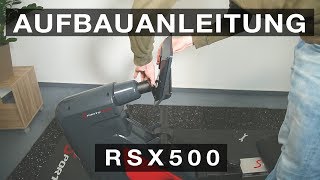 SPORTSTECH RSX500 Rudergerät  Aufbauanleitung constructionstructureestructurastruttura [upl. by Novyart]