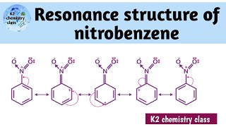 Resonance structures of nitrobenzenenitrobenzene resonance structuresnitrobenzene resonance hybrid [upl. by Euqinna]