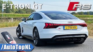 AUDI RS E Tron GT  REVIEW on AUTOBAHN NO SPEED LIMIT by AutoTopNL [upl. by Halilahk]