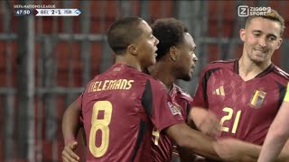 Youri Tielemans Goal Belgium Vs Israel 21 All Goals Results Extended Highlights amp Analysis [upl. by Aciram106]