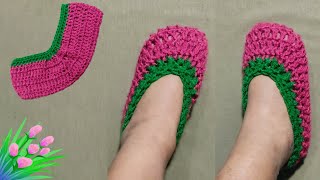 BEAUTIFUL AND EASY CROCHET SHOES [upl. by Atonsah901]