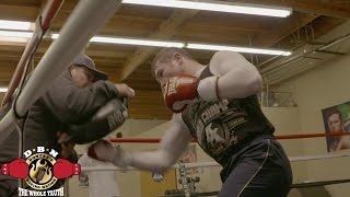 INSIDE OF CANELOS TRAINING CAMP FOR AMIR KHAN CANELO DISPLAYS HIS POWER [upl. by Ertsevlis]