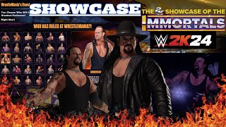 Who Is The WrestleMania’s Greatest  ft Undertaker  WWE 2K24 Showcase Of The Immortals Unlocked [upl. by Aneerol777]