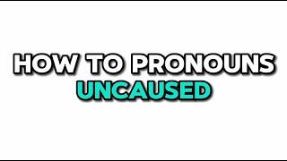 How to pronounce UNCAUSED  Pronounce Uncaused in English [upl. by Meris]