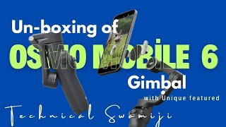 Unboxing of quotDJI OSMO Mobile 6quot Smartphone Gimbal Stabilizer for smooth Videography [upl. by Walker]