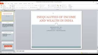 inequalities of income and wealth in India Sectoral aspects of Indian Economy SAIEC [upl. by Xonk]