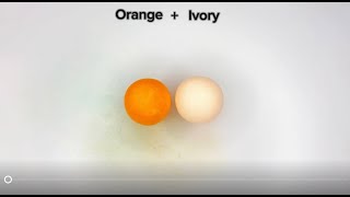 Mixing Colors Orange  Ivory  Black colors guessthecolors asmr [upl. by Adnoryt]