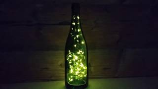 como hacer lamparas con botellas recicladas Iluminación LED [upl. by Ailegnave]