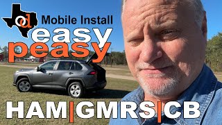 Mobile Ham Radio Install VHFUHF Ham GMRS CB [upl. by Jat888]