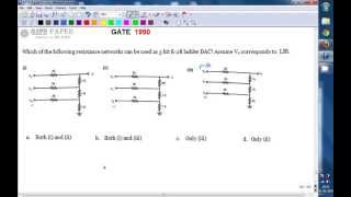 GATE 1990 ECE Which of the following network can be used for R 2R ladder DAC [upl. by Nathan]