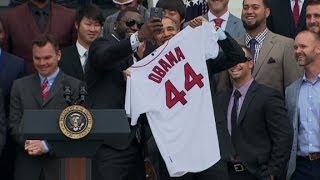 Big Papi snaps selfie with Obama [upl. by Hildebrandt31]