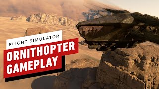 Microsoft Flight Simulator x Dune  Ornithopter Gameplay 4K 60FPS [upl. by Gerome154]