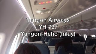 Yangon Airways ATR 72500 Flight Report YH 737 Yangon to Heho Inle Lake [upl. by Kylen]