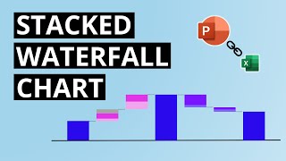 PowerPoint WATERFALL Chart With MULTIPLE SERIES  StepbyStep TUTORIAL Incl EXCEL Links [upl. by Rhiana]