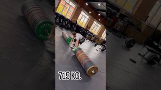 Deadlift 715 kg 🏋‍♀️  😱 shorts [upl. by Roskes460]