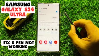 How to Fix S Pen Not Working Samsung Galaxy S24 Ultra [upl. by Remde140]