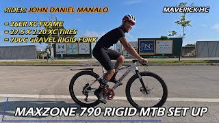 700c KOCEVLO Gravel Fork amp 275 x 220 XC Tires sa 26 MAXZONE 790 XC Frame ni John Daniel Manalo [upl. by Bianca]