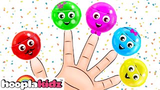 Finger Family Song With Lollipop  Fun Kids Songs By Hooplakidz [upl. by Heymann260]