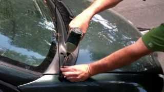 How to clean a clogged windshield drain [upl. by Mario]