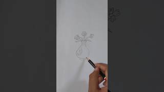 Fuldani drawing fuldani flowerpot flowers flowerdrawing flowerdrawingeasy [upl. by Cryan]