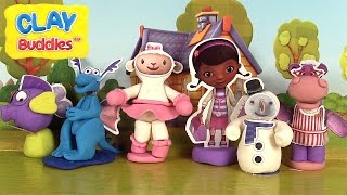 Doc McStuffins Clay Buddies Docteur la Peluche en pâte à modeler [upl. by Notsrik]