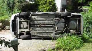 Car Crash Accident Wreck Scene Rollover Rockport Ma Aug 23 09 [upl. by Anile]