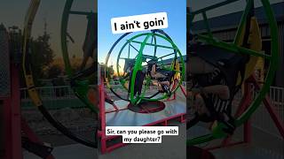 The first 4person gyroscope ride in the world 😱 gyroscope thrillride adventure fun spinning [upl. by Notirb]