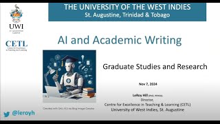 AI and Academic Writing – For Students [upl. by Eirbua]