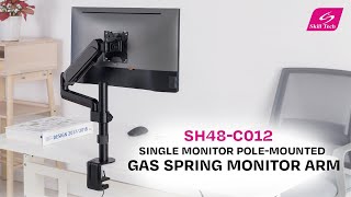 New SH48C012 Gas Spring Monitor Arm  Perfect for 17 to 32 screensquot [upl. by Huai]