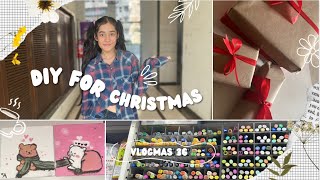 DIY gift for Christmas  vlogmas 36 [upl. by Toiboid328]