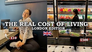 WHAT I SPEND IN A MONTH  what I save💰  The REAL Cost Of Living in London  2023 EDITION [upl. by Maon]