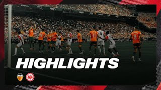 Highlights Valencia CF  Eintracht Frankfurt [upl. by Dareen]