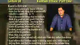 Introduction to Philosophy Lecture 28  Kantian Ethics [upl. by Dennie]