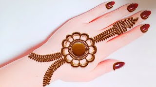 Easy Arabic Mehndi Design Tricks 2024  Back Hand Mehandi Design  Stylish Mehandi Design  Mehndi [upl. by Rem230]