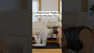 Pilates workout focused on inner thighs and hip rotation innerthighworkout pilatesathome [upl. by Aiam541]