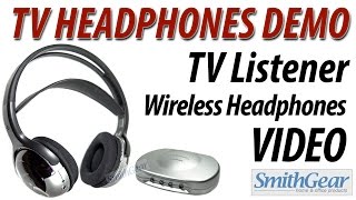 Television Headphones TV Listener Demo from SmithGear [upl. by Khajeh674]