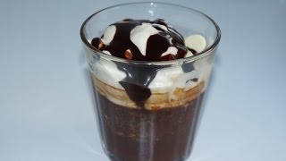 VERRINE FONDANTE AU NUTELLA CUISINE VERRINE [upl. by Venator917]