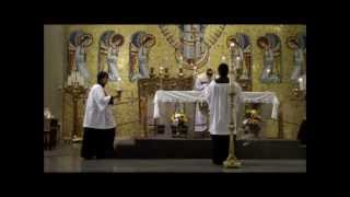 The Order of the Mass  Gospel Chanted [upl. by Brocklin]