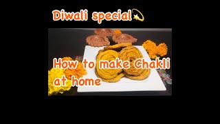 DIWALI SPECIAL  CHAKLI RECIPE  HOW TO MAKE CHAKLI AT HOME  BY CHEF SMRITI SINGH  KITCHEN KUDDI [upl. by Tosch]